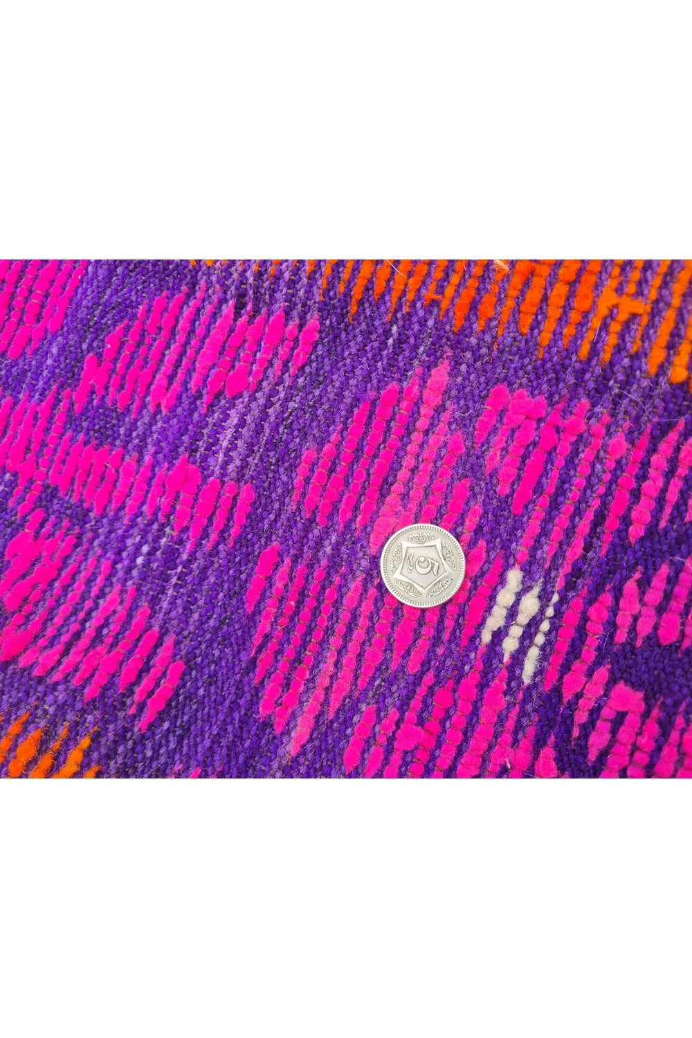 Amazing Hand Knotted Vintage Flat Weave Kilim Kilm Wool Area Rug 8 x 6 Ft