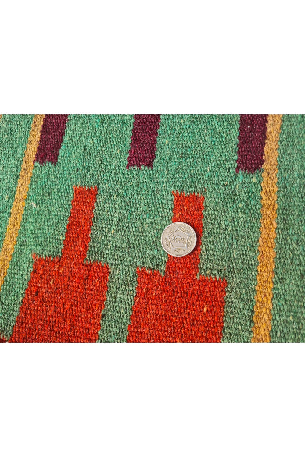 Amazing Hand Knotted Vintage Flat Weave Kilim Wool Area Rug 8 x 5 Ft