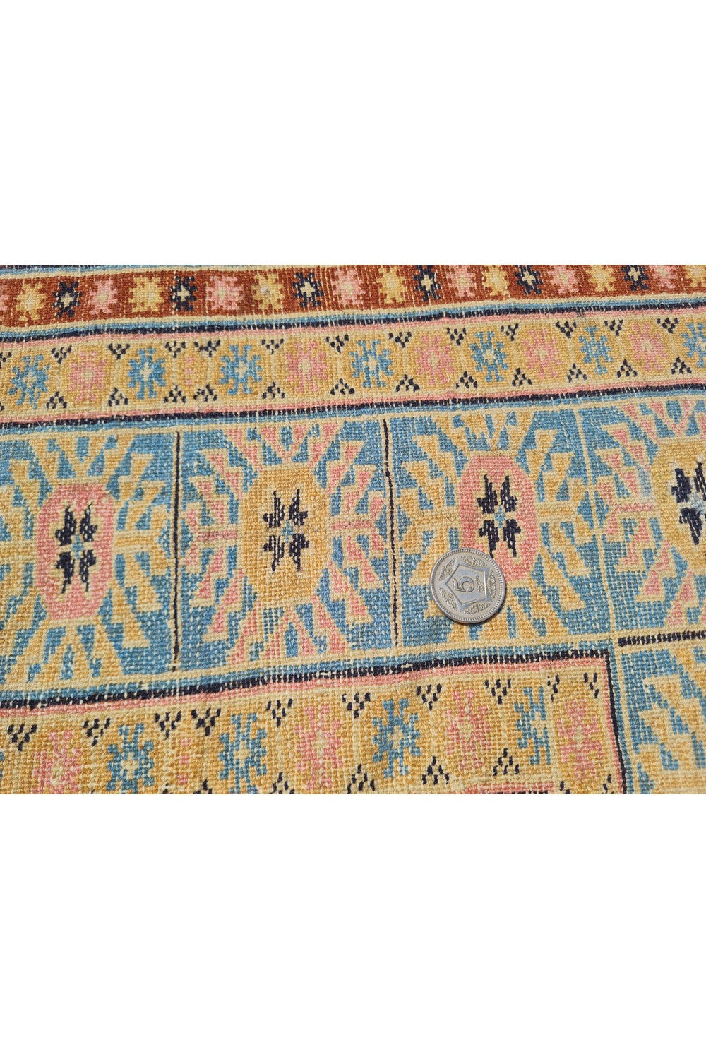 Authentic Hand Knotted Vintage Pakistani Bokhara Jhaldar Wool Area Rug 6 x 4 Ft (929 Ger-4)