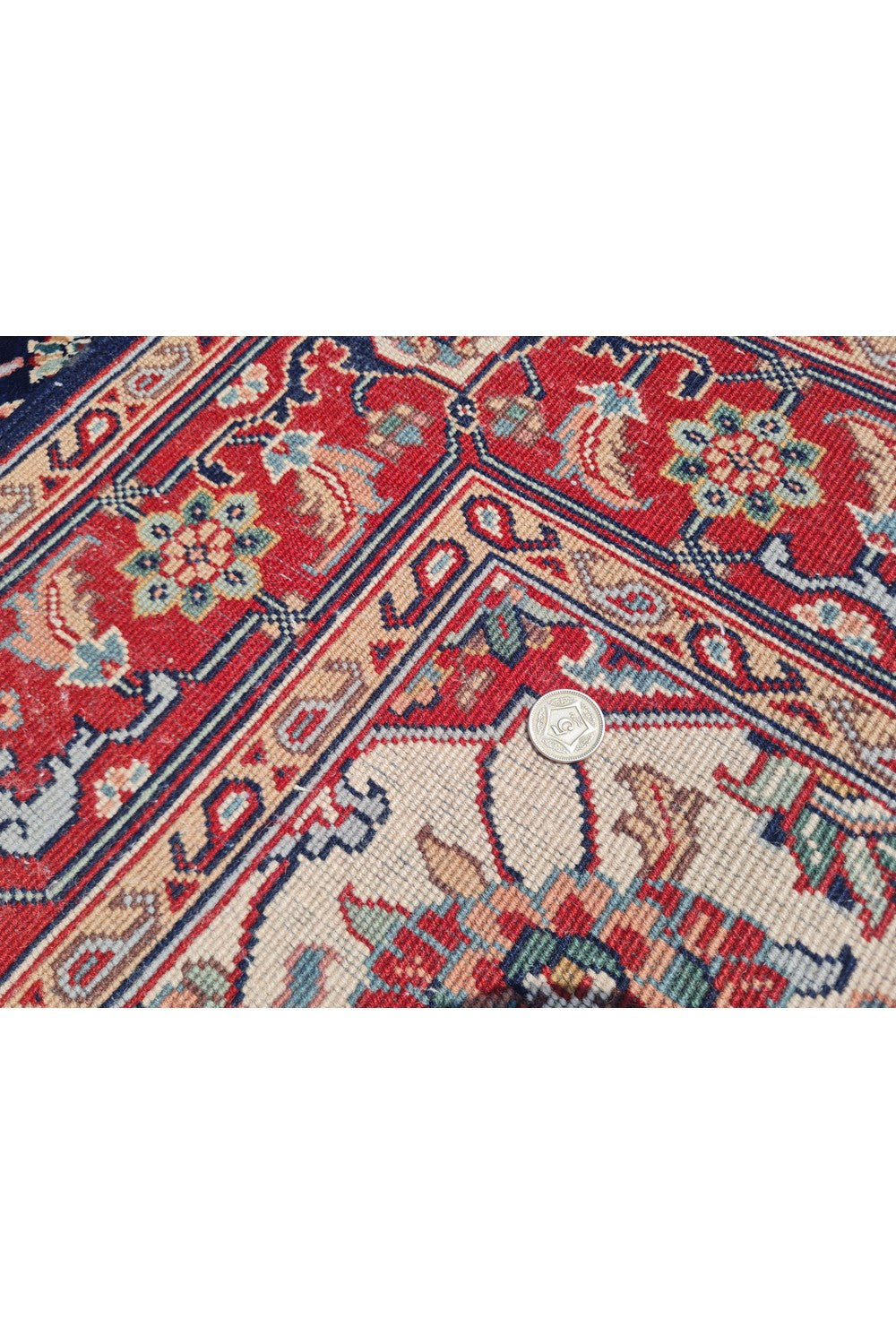 Authentic Hand Knotted Vintage Bijour Wool Area Rug 6 x 4 Ft (936 Ger-4)