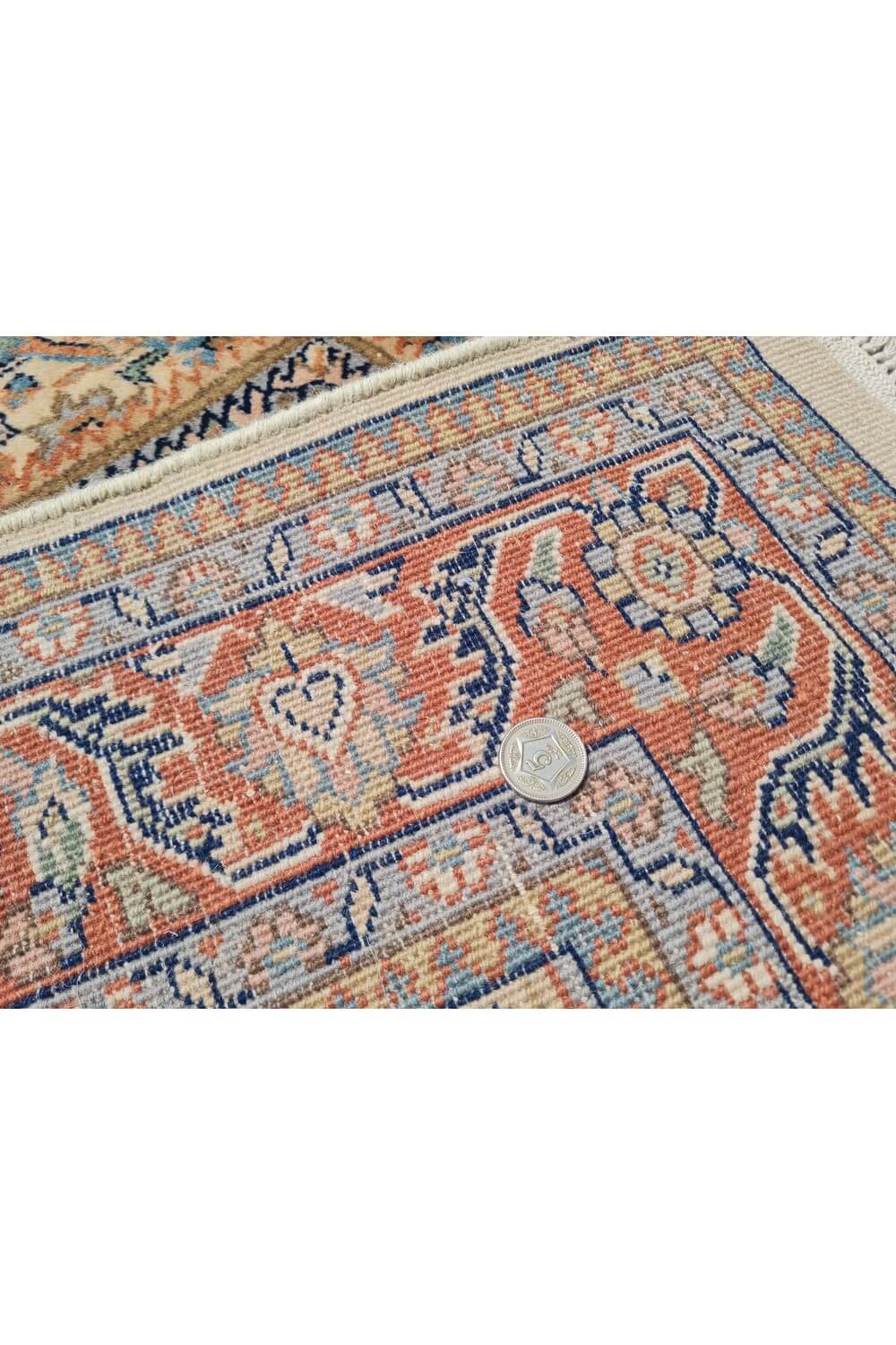 Authentic Hand Knotted Vintage Bijour Wool Area Rug 6 x 4 Ft