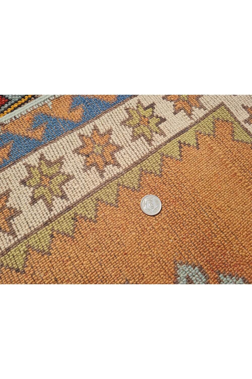 Authentic Hand Knotted Vintage Kurdi Wool Area Rug 6 x 4 Ft