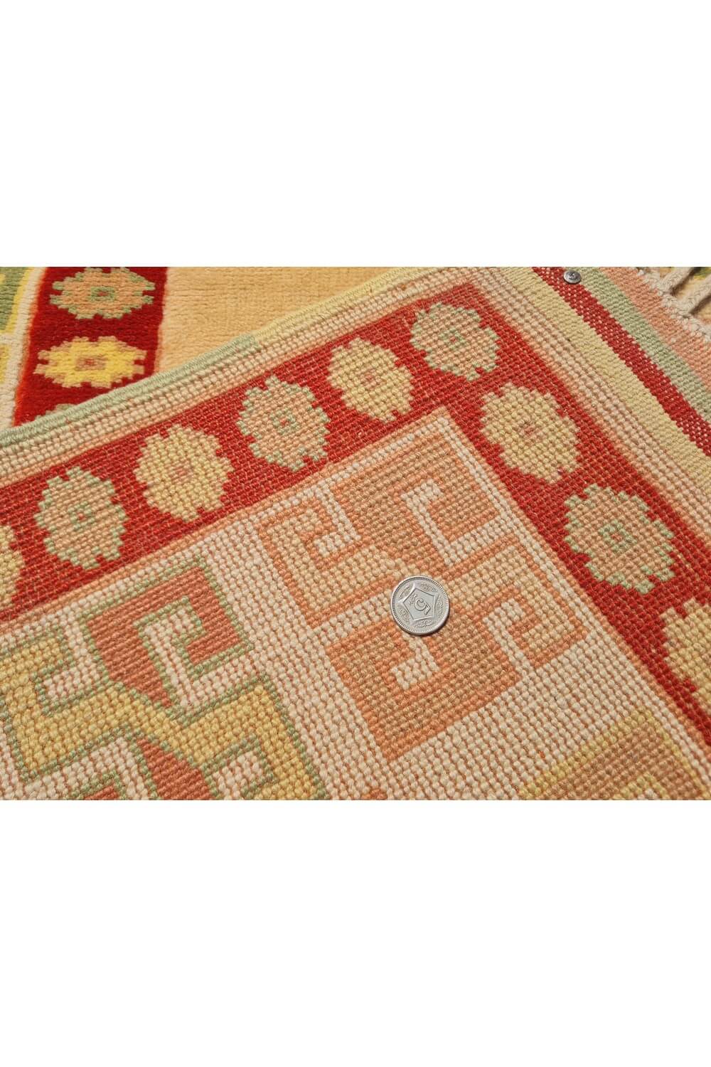 Authentic Hand Knotted Vintage Kurdi Wool Area Rug 5 x 4 Ft