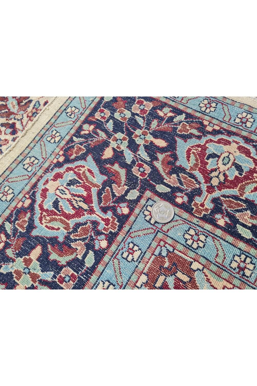 Authentic Hand Knotted Vintage Kashmir Wool Area Rug 6 x 4 Ft