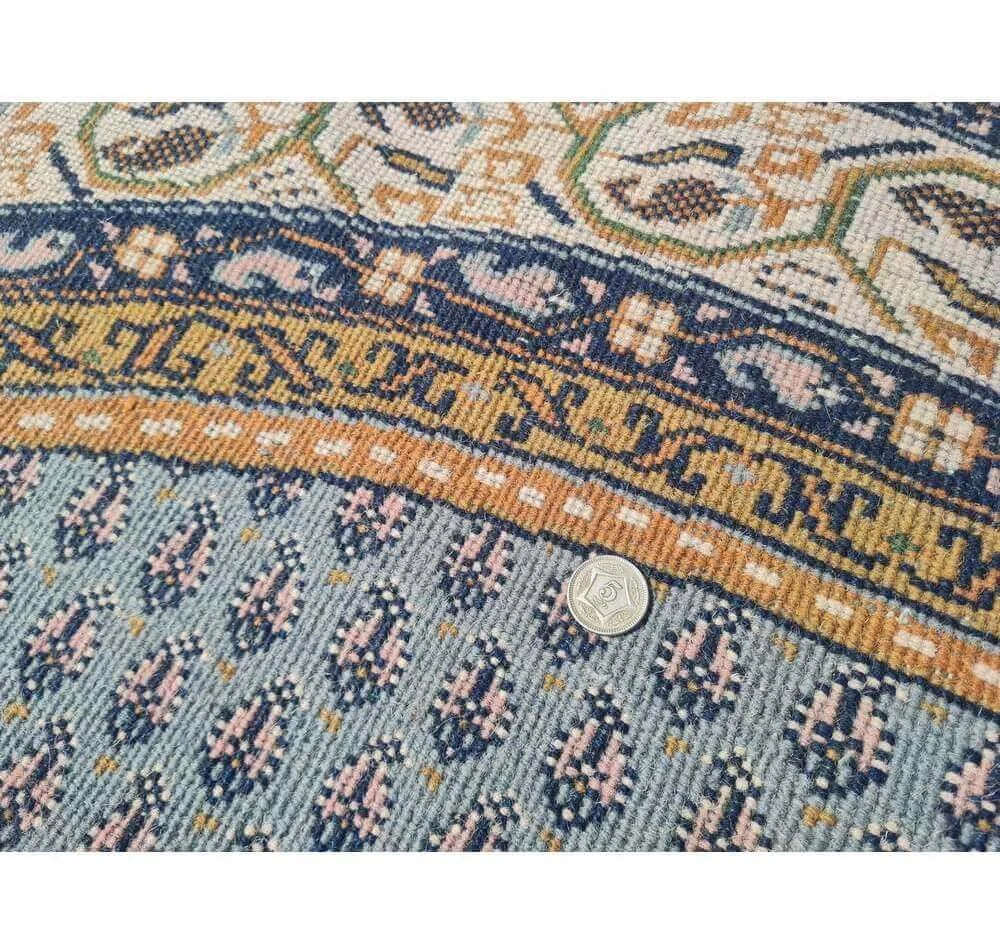 Amazing Hand Knotted Vintage Bijour Round Wool Area Rug 7.6 x 7.6 Ft