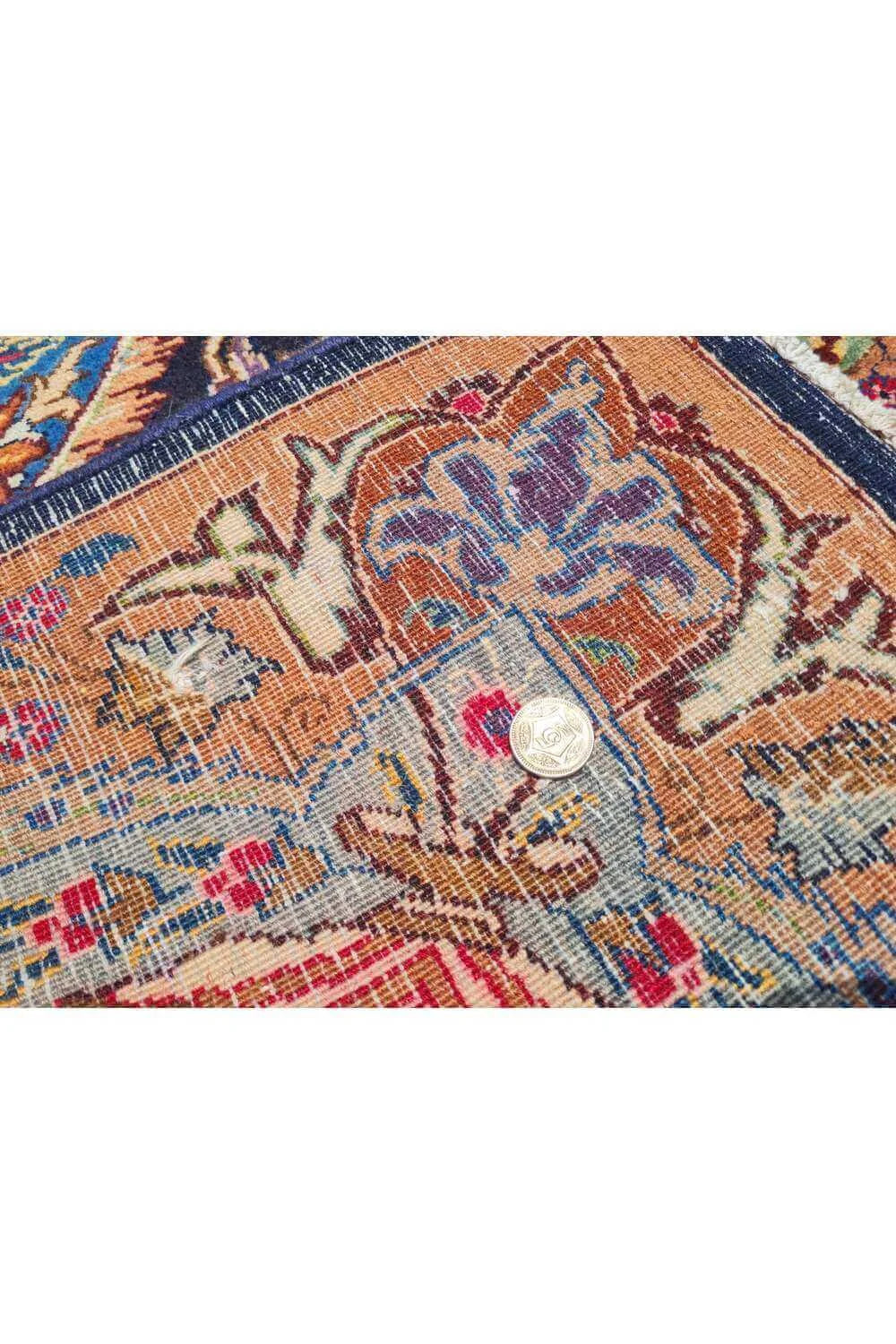 Amazing Hand Knotted Vintage Kashmour Pictorial Wool Area Rug 11.2 x 8.3 Ft
