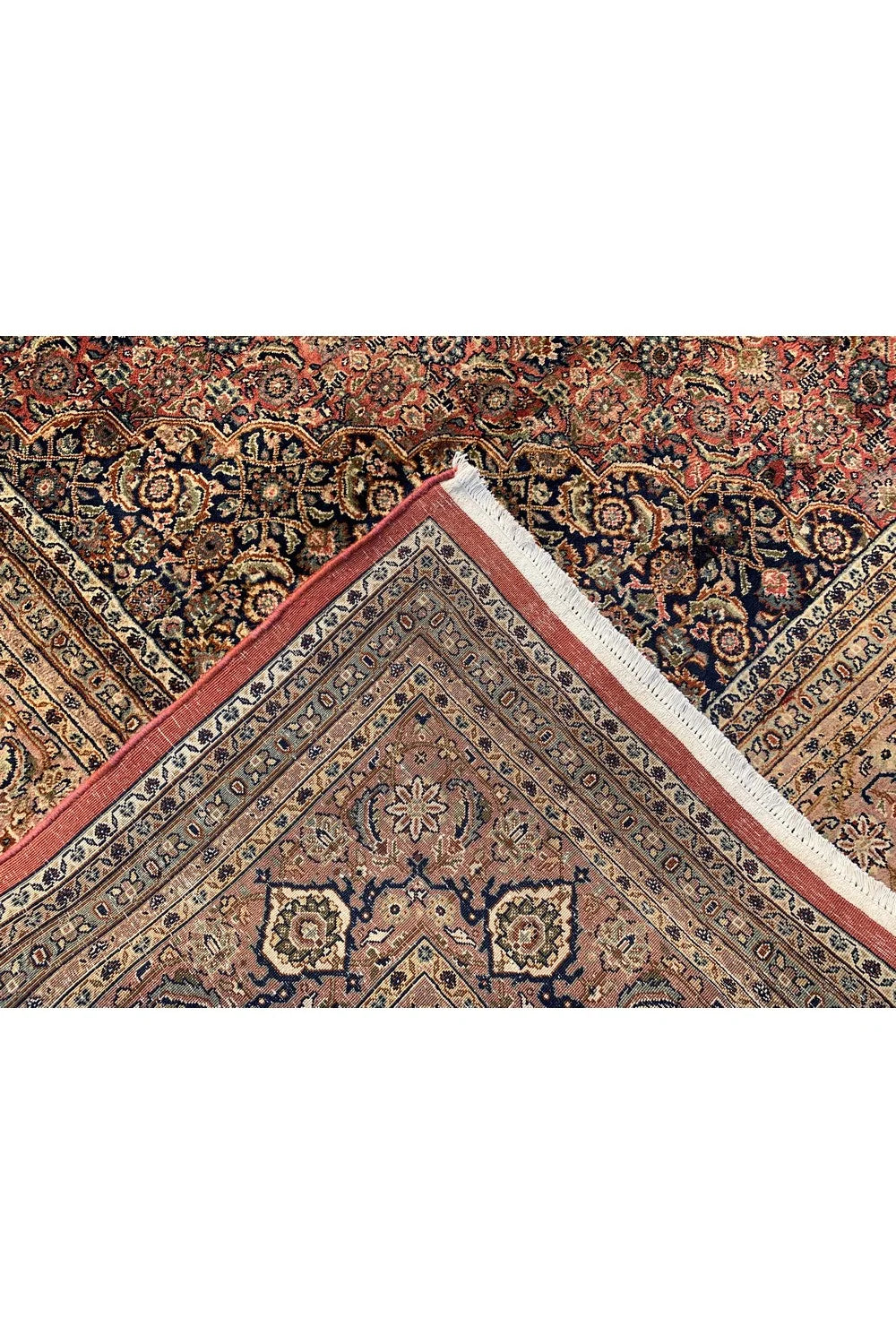 Amazing Hand Knotted Vintage Tribal Bijour Wool Area Rug 13.2 x 9.8 Ft