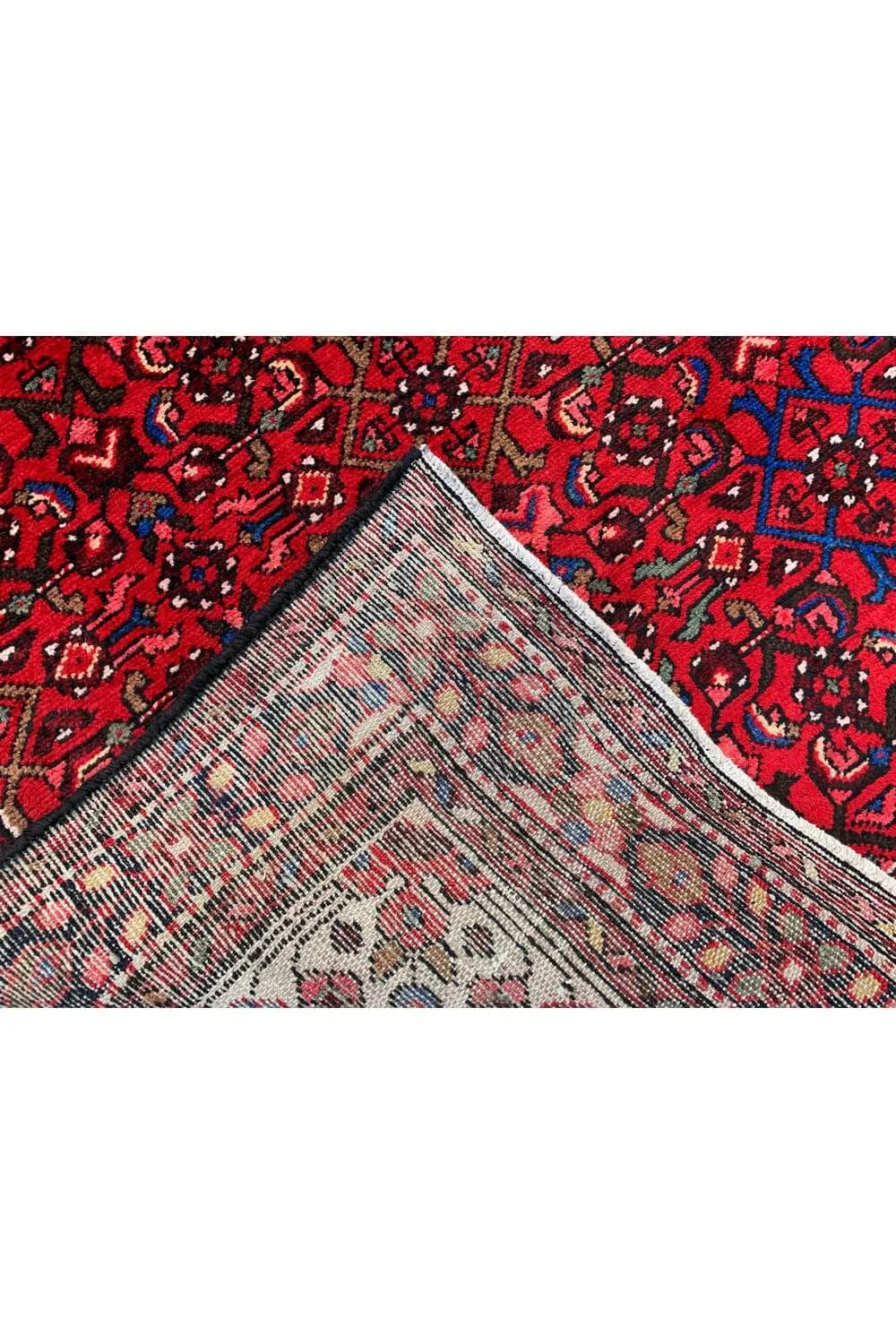 Amazing Hand Knotted Vintage Hamidoun Wool Area Rug 6.7 x 4.7 Ft