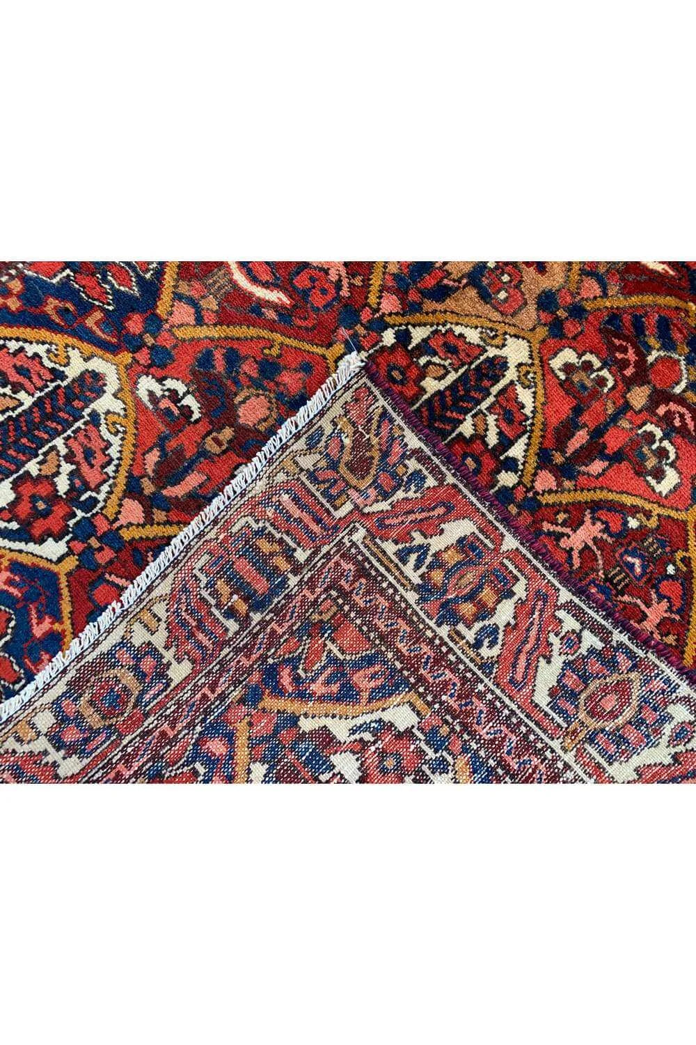 Amazing Hand Knotted Vintage Baghtiyaar Pictorial Wool Area Rug 4.10 x 3.2 Ft