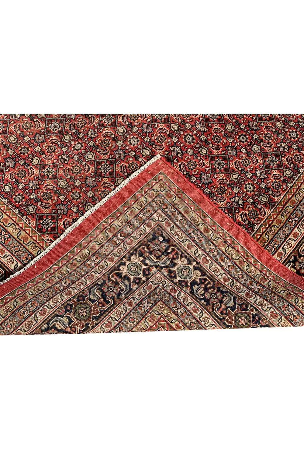 Amazing Hand Knotted Vintage Bijour Wool Area Rug 11.2 x 8.3 Ft