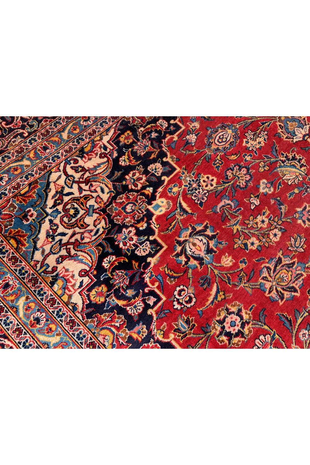 Amazing Hand Knotted Vintage Qashoun Wool Area Rug 13.0 x 9.10 Ft