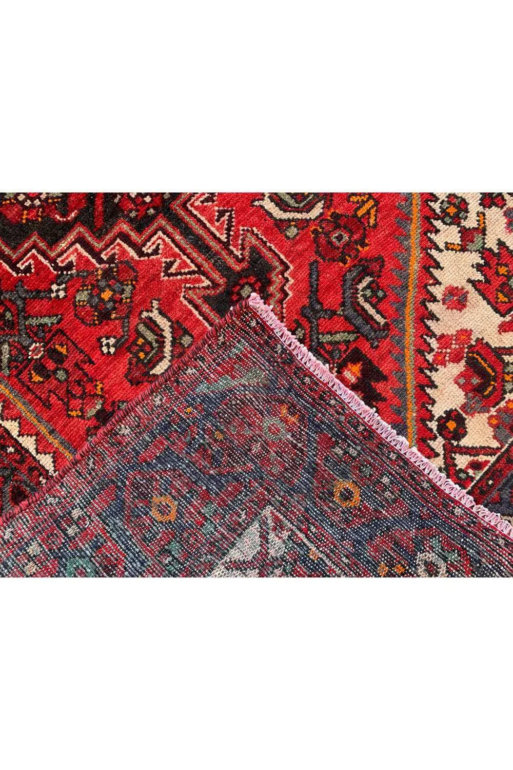 Amazing Hand Knotted Vintage Hamidoun Wool Area Rug 6.6 x 4.2 Ft