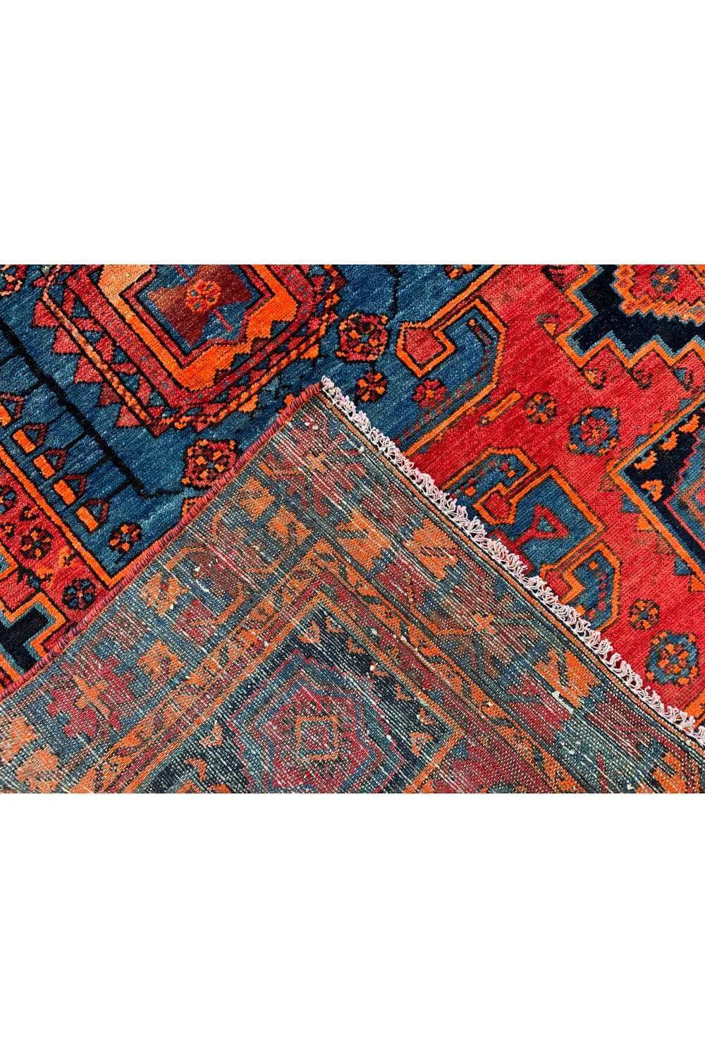 Amazing Hand Knotted Antique Wiss Hamidoun Wool Area Rug 5.10 x 3.10 Ft