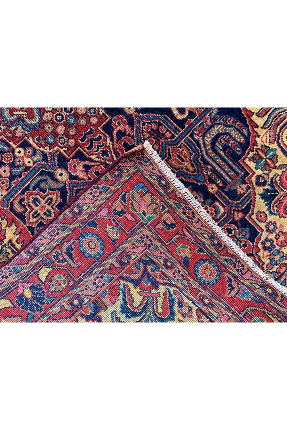 Amazing Hand Knotted Antique Hareez Wool Area Rug 6.8 x 4.2 Ft