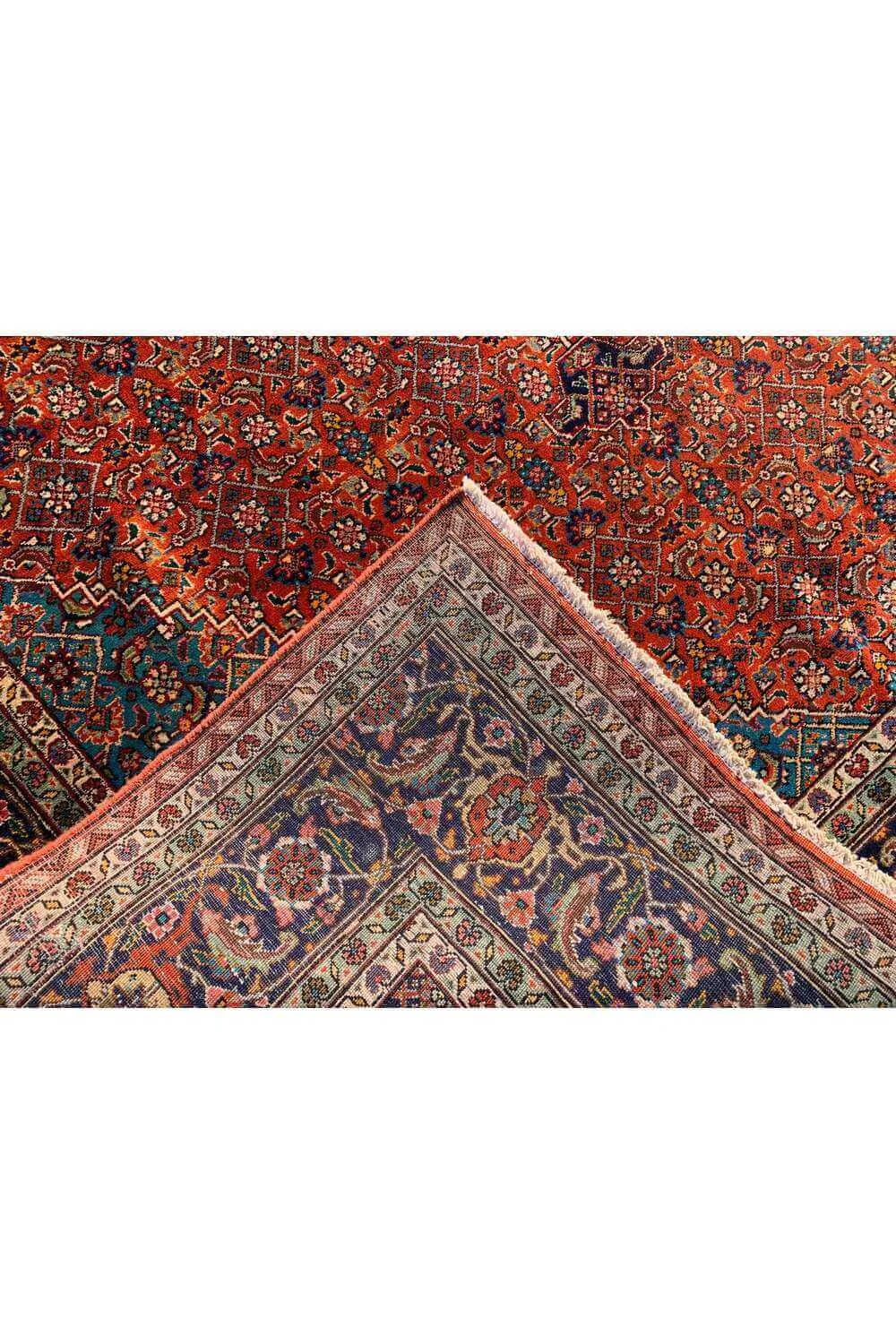 Amazing Hand Knotted Vintage Bijour Wool Area Rug 11.6 x 8.1 Ft