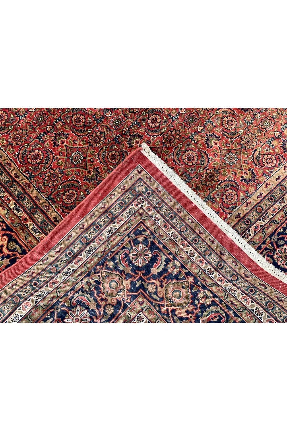 Amazing Hand Knotted Vintage Tribal Bijour Wool Area Rug 13.0 x 9.8 Ft