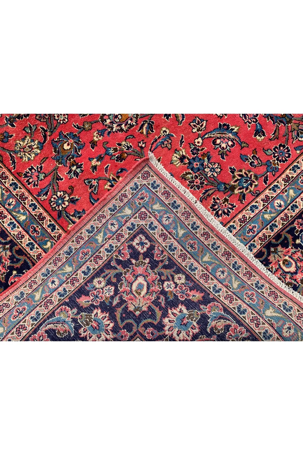 Amazing Hand Knotted Vintage Qashoun Wool Area Rug 11.10 x 8.3 Ft