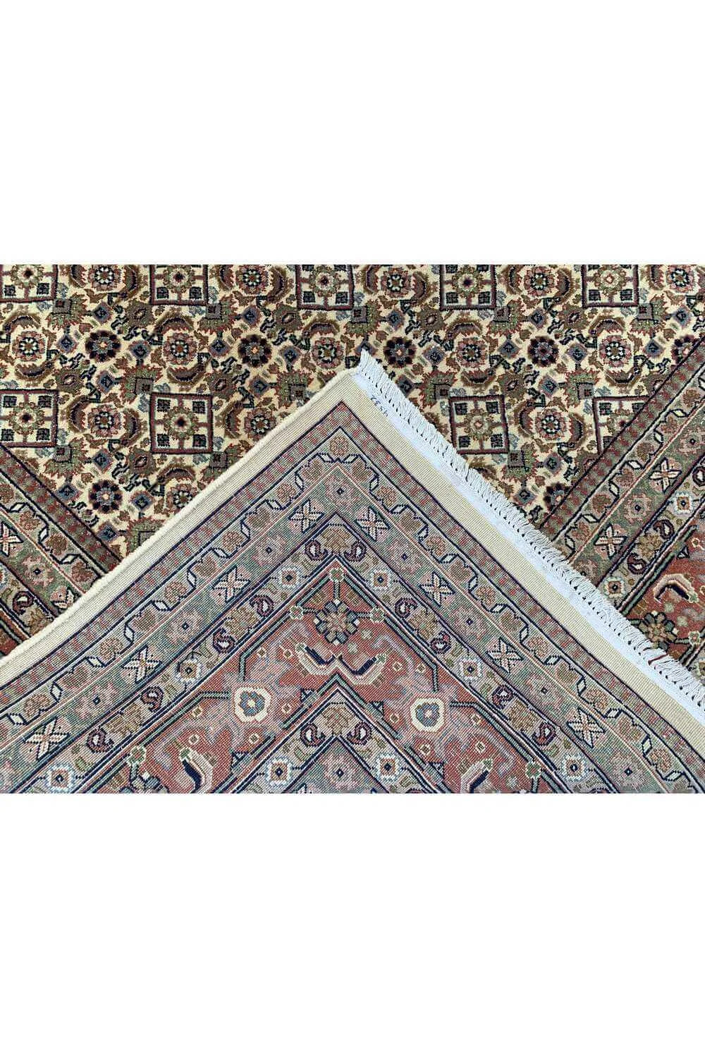 Amazing Hand Knotted Vintage Bijour Wool Area Rug 11.2 x 8.5 Ft