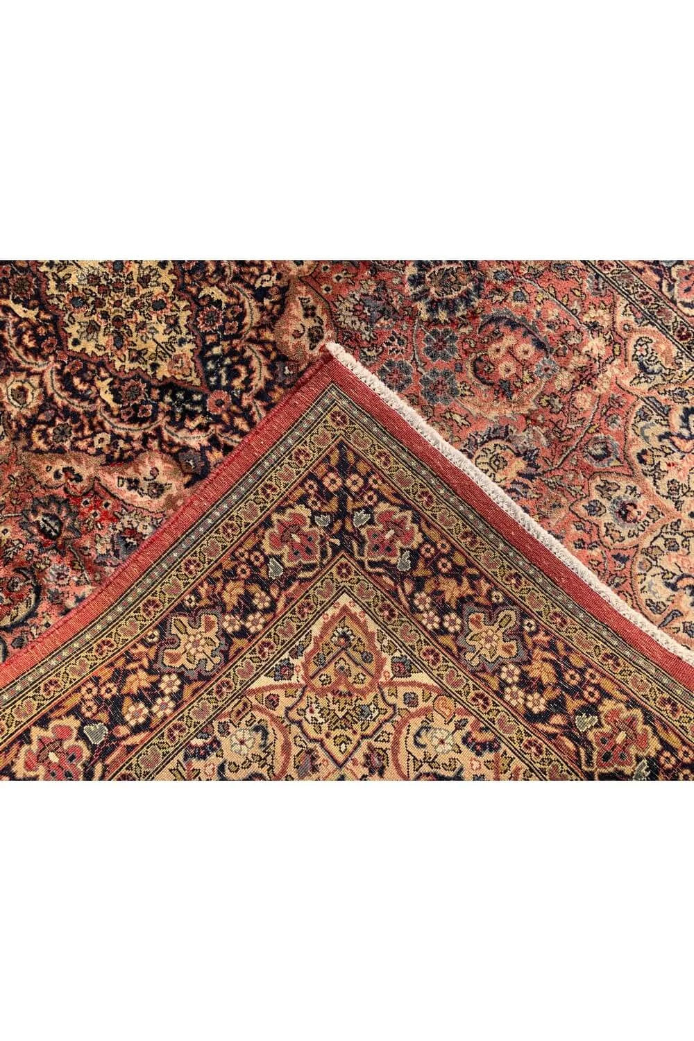 Amazing Hand Knotted Vintage Tabreez Wool Area Rug 6.3 x 4.1 Ft