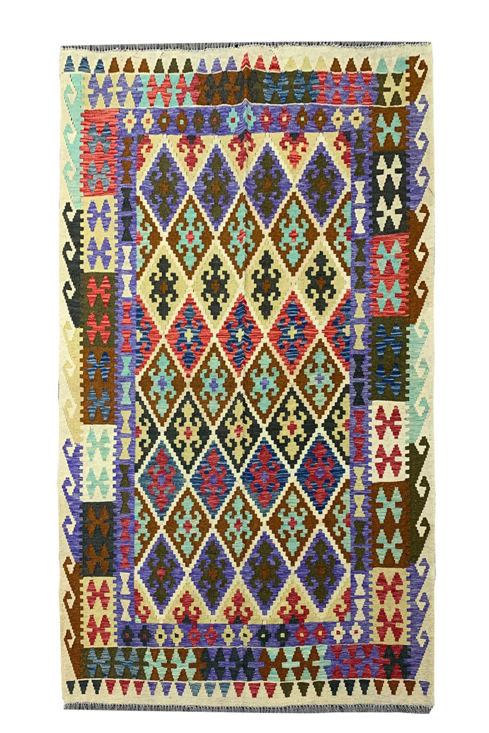 MODERN CHOBI KILIM 6.4 X 5.3 FT