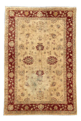 Authentic Hand Knotted Afghan Chobi Wool Area Rug 11.9 X 8.0 Ft (270 Ger)