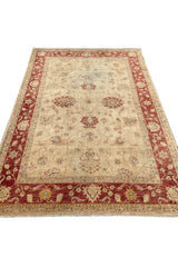 Authentic Hand Knotted Afghan Chobi Wool Area Rug 11.9 X 8.0 Ft (270 Ger)