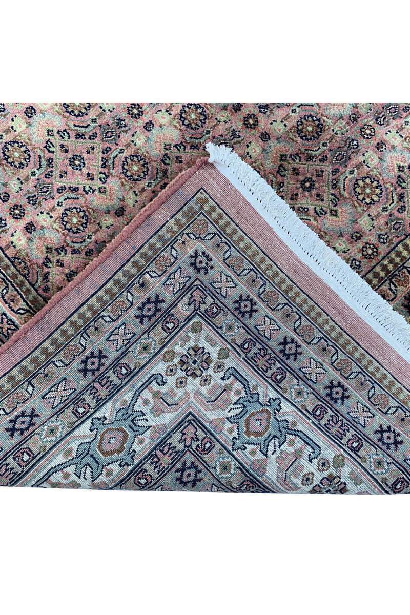 Authentic Hand Knotted Vintage Bijour Wool Area Rug 11.3 X 8.2 Ft (296 GER)