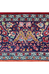 Authentic Hand Knotted Vintage Tabreez Wool Area Rug 11.4 X 8.1 Ft (299 Ger)