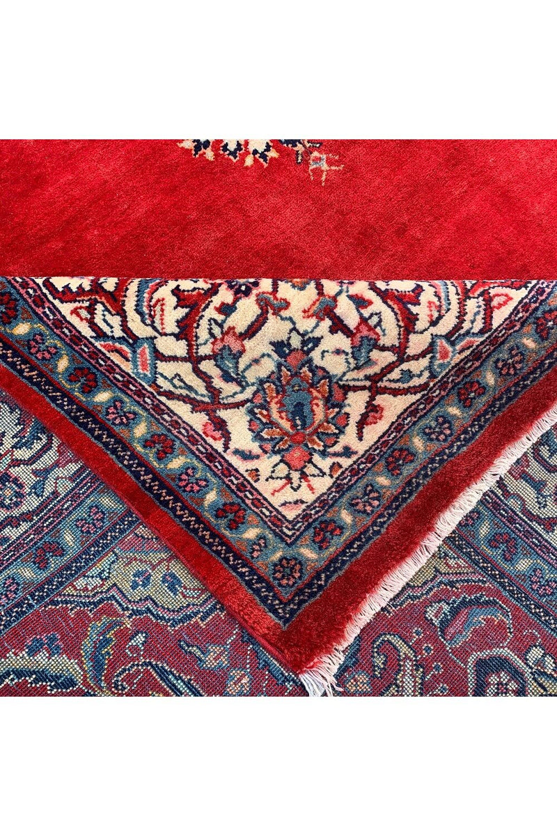 Authentic Hand Knotted Vintage Tabreez Wool Area Rug 10.5 X 7.1 Ft (379 Ger)