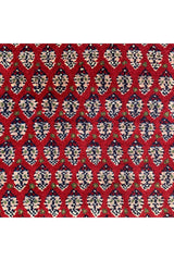 Authentic Hand Knotted Vintage Badam Gull Mir Wool Area Rug 9.3 X 6.4 Ft (366 Ger)