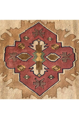 Authentic Hand Knotted Vintage Turkish Wool Area Rug 9.10 X 6.10 Ft (429 Ger)