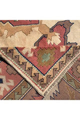 Authentic Hand Knotted Vintage Turkish Wool Area Rug 9.10 X 6.10 Ft (429 Ger)