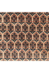 Authentic Hand Knotted Vintage Badam Gul Wool Area Rug 8.0 X 5.9 Ft (431 Ger)