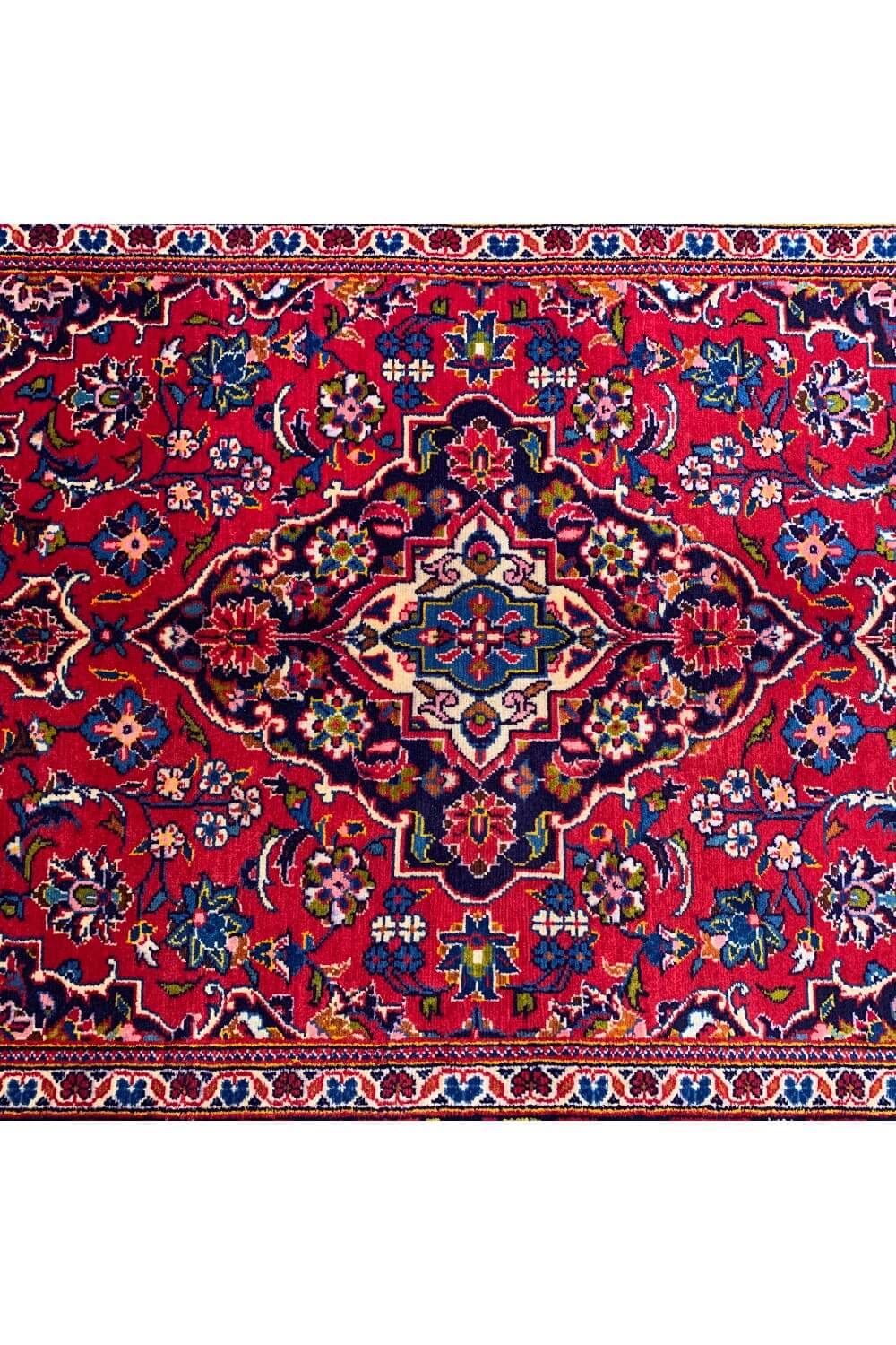 Authentic Hand Knotted Vintage Qashoun Wool Area Rug 5.3 X 3.8 FT