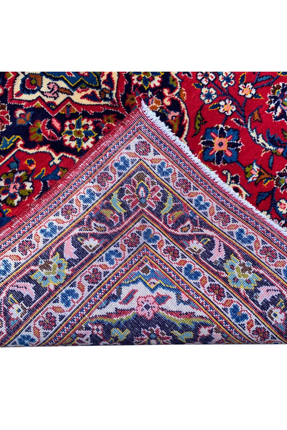 Authentic Hand Knotted Vintage Qashoun Wool Area Rug 5.3 X 3.8 FT