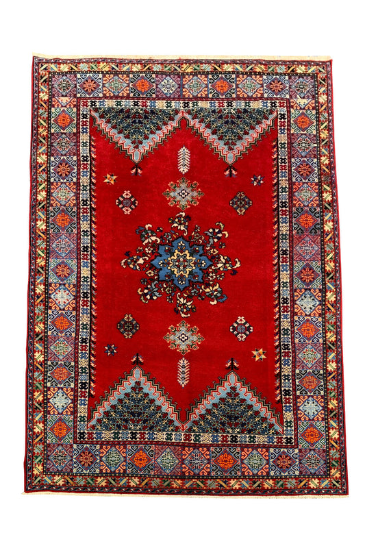 Authentic Hand Knotted Vintage Morocco Wool Area Rug 10.3 X 6.10 Ft (386 Ger)