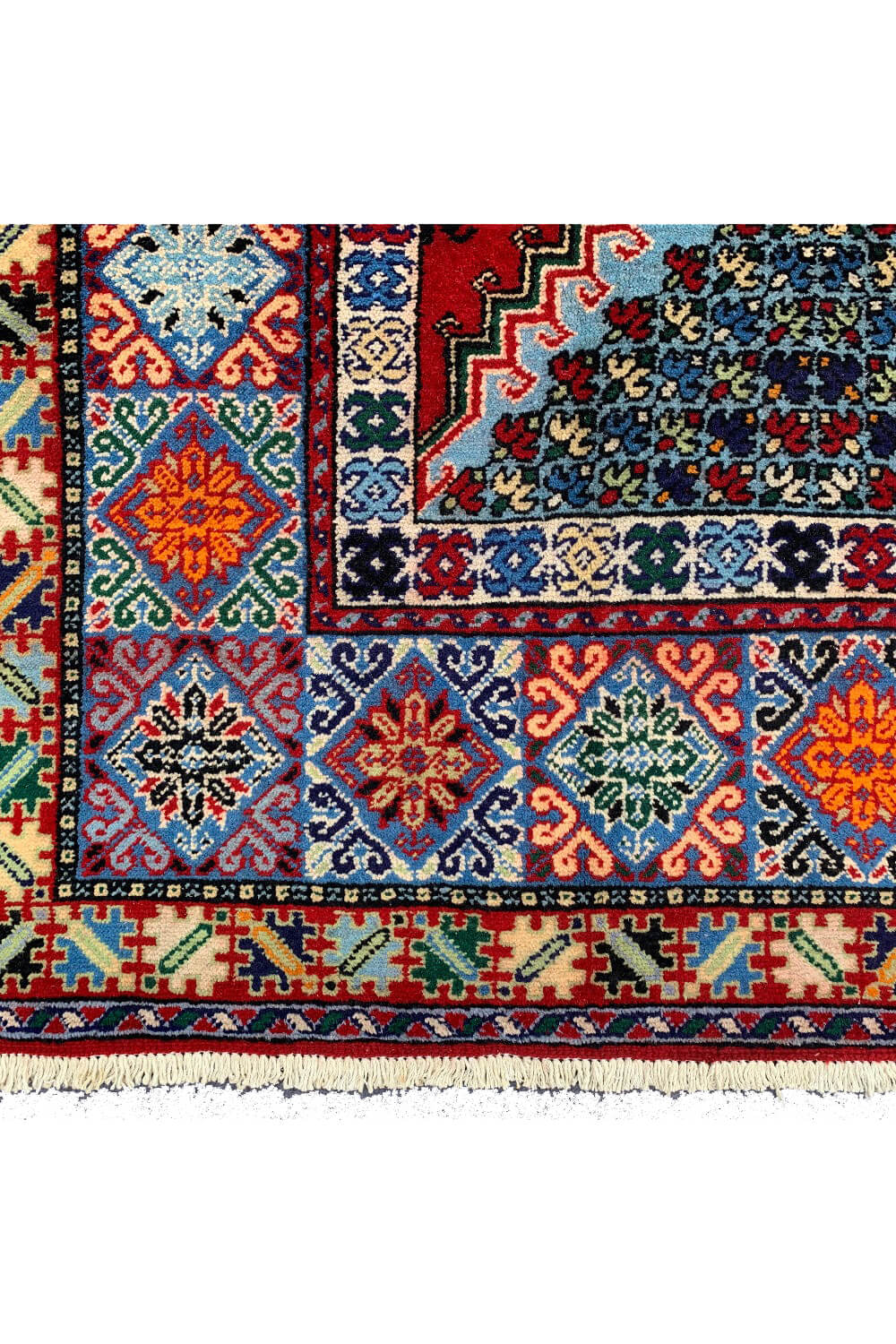 Authentic Hand Knotted Vintage Morocco Wool Area Rug 10.3 X 6.10 Ft (386 Ger)