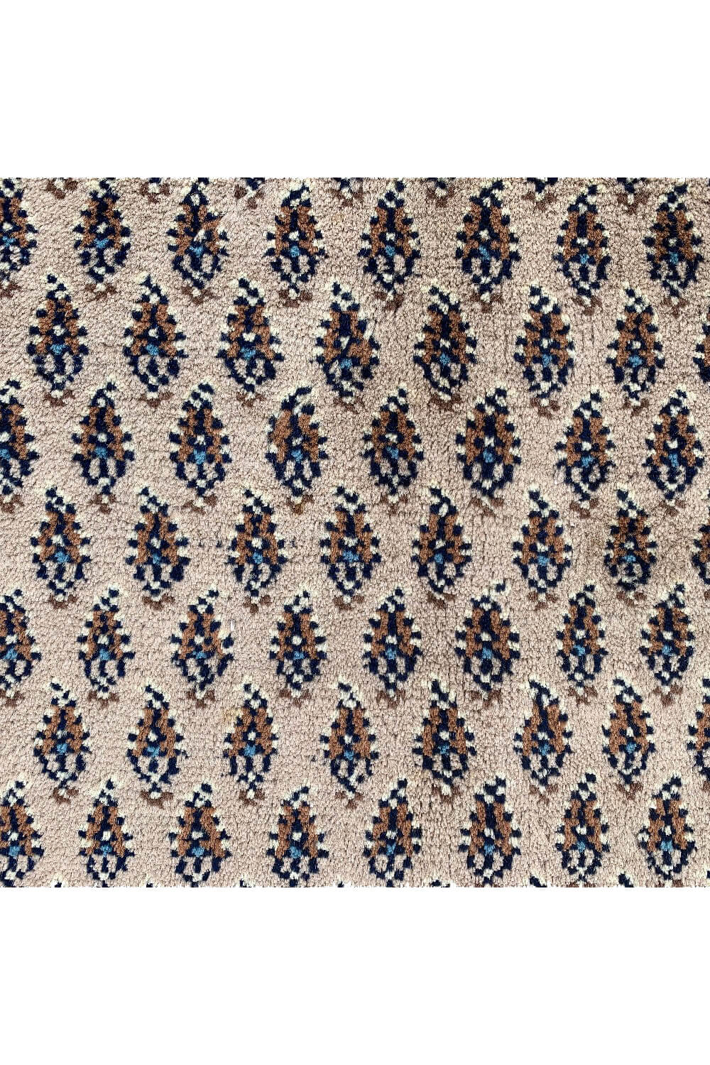 Authentic Hand Knotted Vintage Badam Gul Mir Wool Area Rug 9.11 X 6.7 Ft (389 Ger)