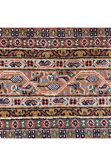 Authentic Hand Knotted Vintage Badam Gul Mir Wool Area Rug 9.11 X 6.7 Ft (389 Ger)