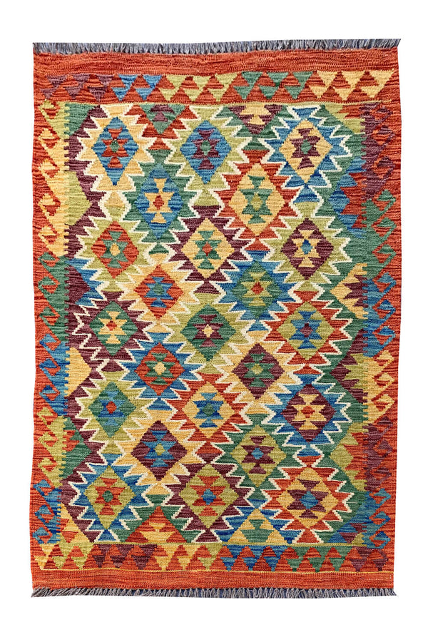 MODERN CHOBI KILIM 4.11 X 3.6 FT