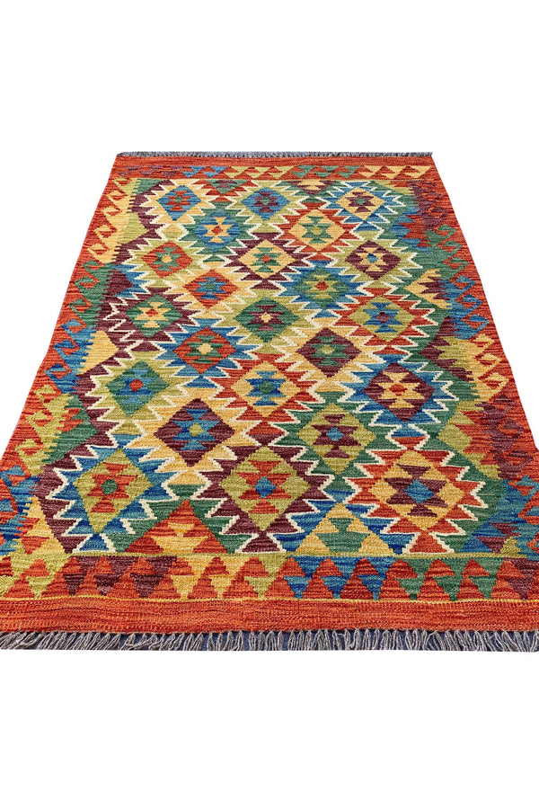 MODERN CHOBI KILIM 4.11 X 3.6 FT