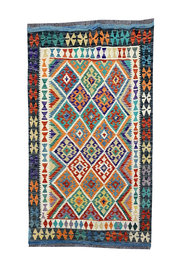 MODERN CHOBI KILIM 6.1 X 4.11 FT