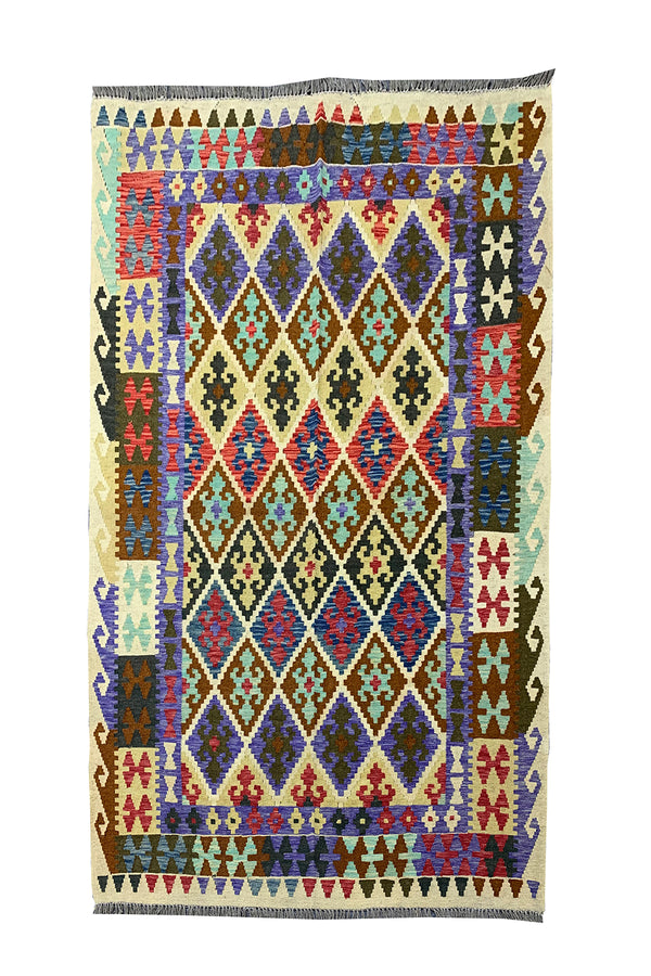 MODERN CHOBI KILIM 6.4 X 5.3 FT