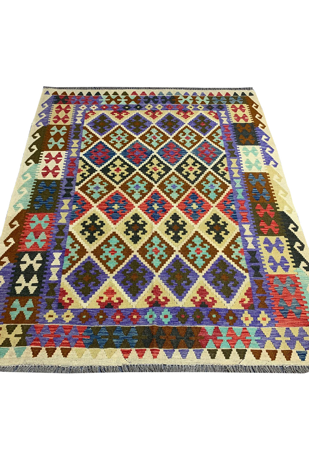 MODERN CHOBI KILIM 6.4 X 5.3 FT