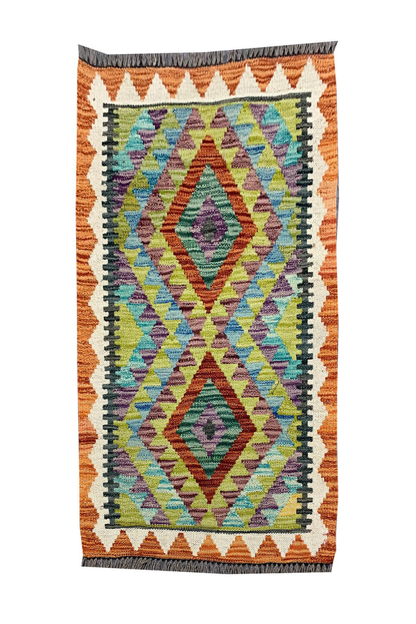 MODERN CHOBI KILIM 2.10 X 2.1 FT