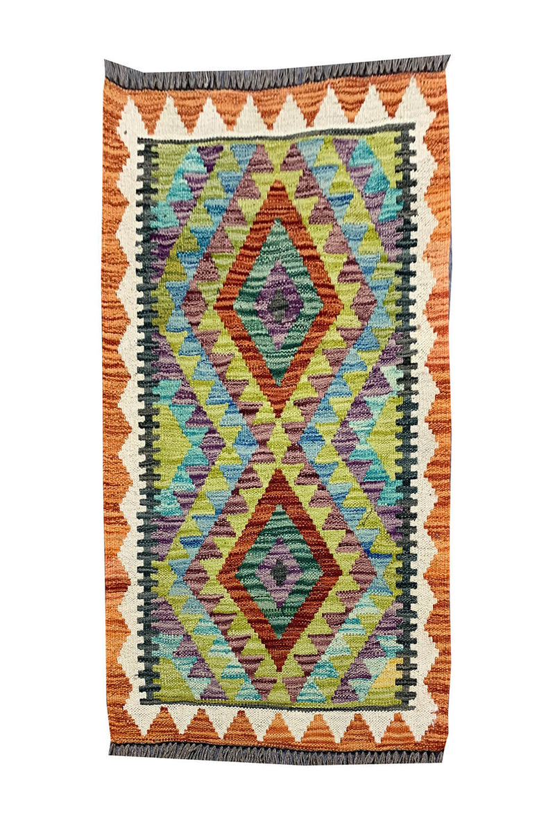 MODERN CHOBI KILIM 2.10 X 2.1 FT