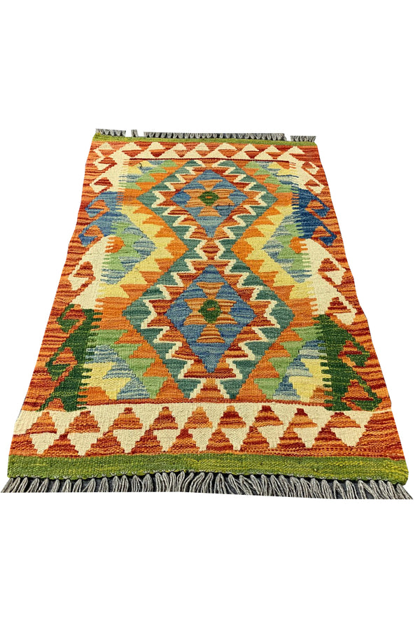 MODERN CHOBI KILIM 2.10 X 1.10 FT