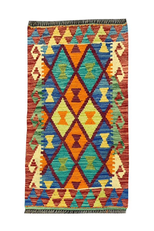 MODERN CHOBI KILIM 2.11 X 1.11 FT