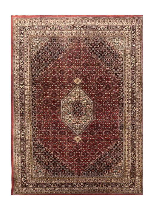 Amazing Hand Knotted Vintage Bijour Wool Area Rug 11.6 x 7.10 Ft