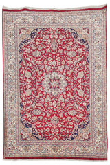 Authentic Hand Knotted Vintage Tabreez Wool Area Rug 8 x 6 Ft (1451 Ger-4)